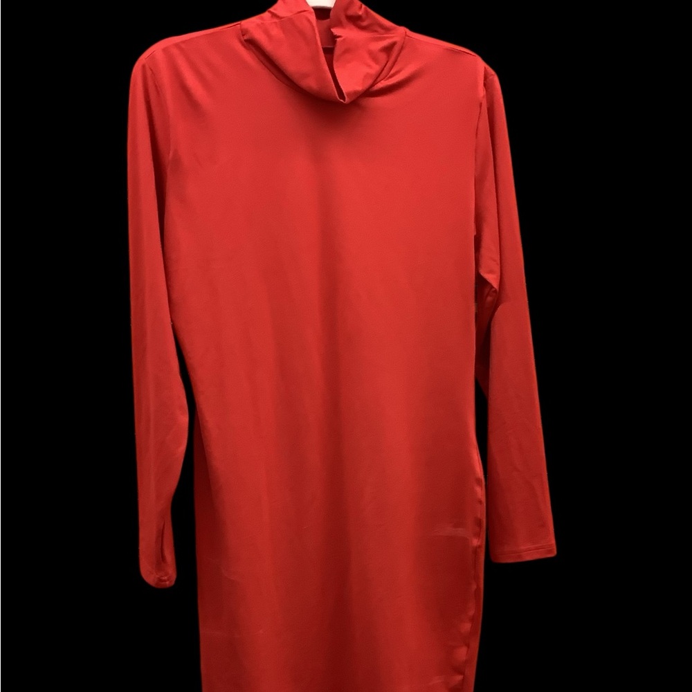 Sexy Red Long Sleeve Mini Dress